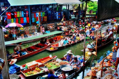 6 khu chợ nổi thu hút du khách ở Thái Lan