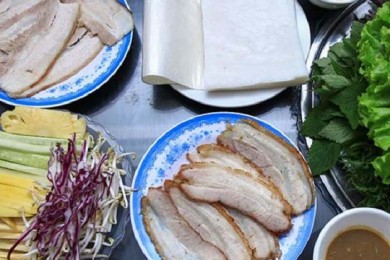 Bánh tráng cuốn thịt heo đặc sản Đà Nẵng