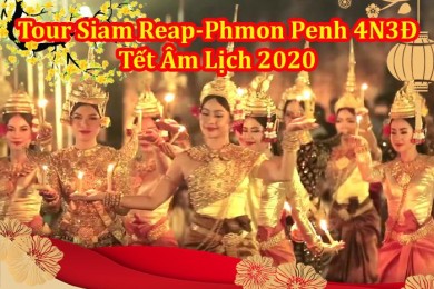 Tour Du Lịch Campuchia 4 Ngày 3 Đêm: Siêm Riệp - Phnompenh Tết