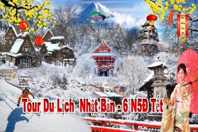 Tour Du Lịch Nhật Bản 6 Ngày 5 Đêm Tết 2025 (Bay VietnamAirlines, Shinkansen)