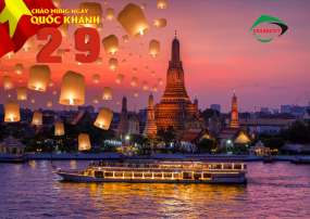 Tou Du Lịch Thái Lan 5 Ngày 4 Đêm 2/9/2023 (Bay Vietnam Airlines)