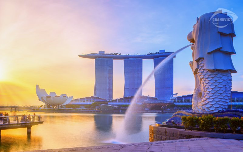 Công viên sư tử (Merlion Park) Singapore