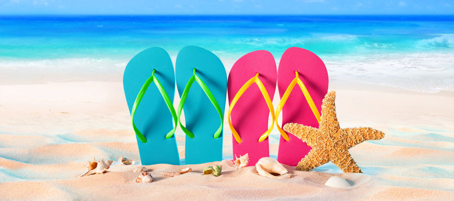 como-es-virgo-de-vacaciones lựa chọn giày dép đi biển