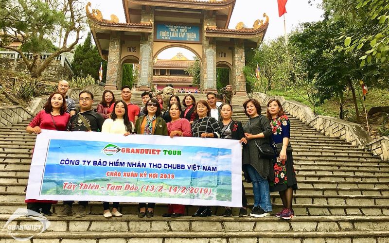 Ảnh đoàn Grand Viet Tour tham quan Tam Đảo