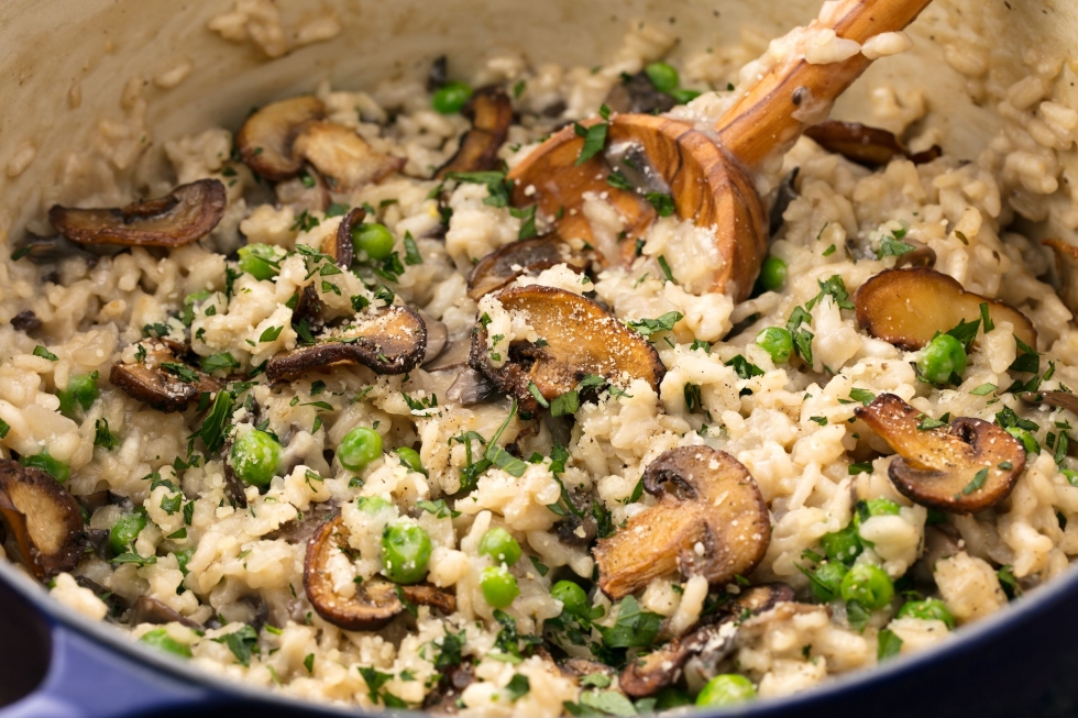 mushroom risotto