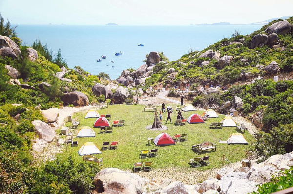 Khu cắm trại vô cùng tuyệt đẹp