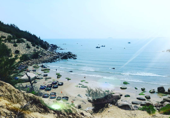 Cảnh biển của Khu dã ngoại Trung Lương - Quy Nhơn