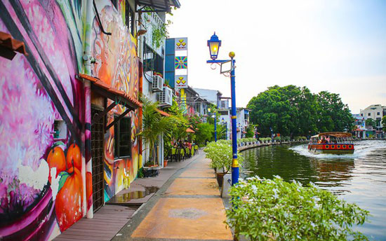 Cảnh tượng bờ sông tại Malacca Cảnh tượng bờ sông tại Malacca