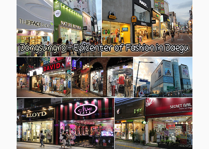 daegu-pho-thoi-trang-dongsungro Khu mua sắm sầm uất hàn Quốc
