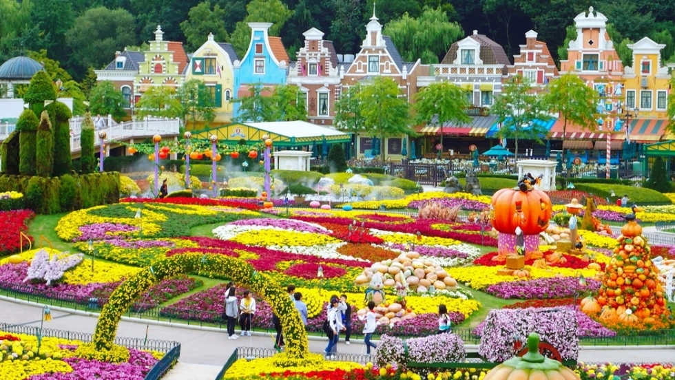 du-lich-han-quoc-mua-he-tham-quan-cong-vien-everland-1 Vẻ đẹp rực rỡ của công viên Everland Hàn Quốc mùa hè