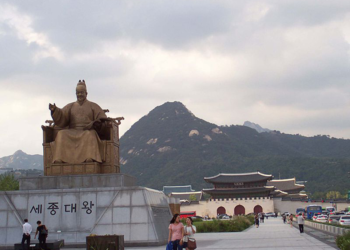 gwanghwamun-quang-truong Quảng trường Gwanghwamun ở Seoul Hàn Quốc