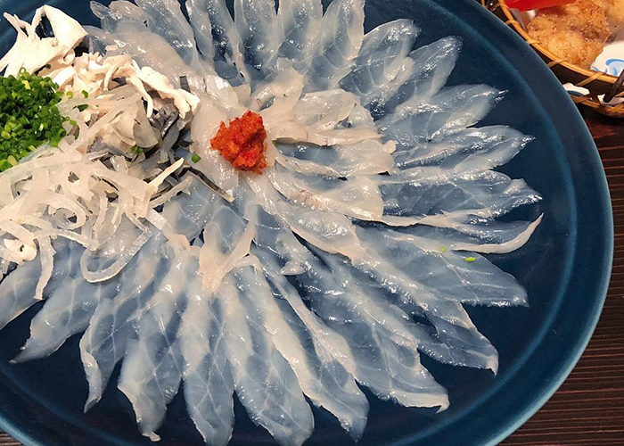 sasimi-ca-noc Món sashimi cá nóc
