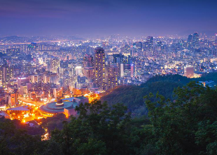 seoul-ve-dem Thủ đô Seoul Hàn Quốc lung linh khi đêm xuống
