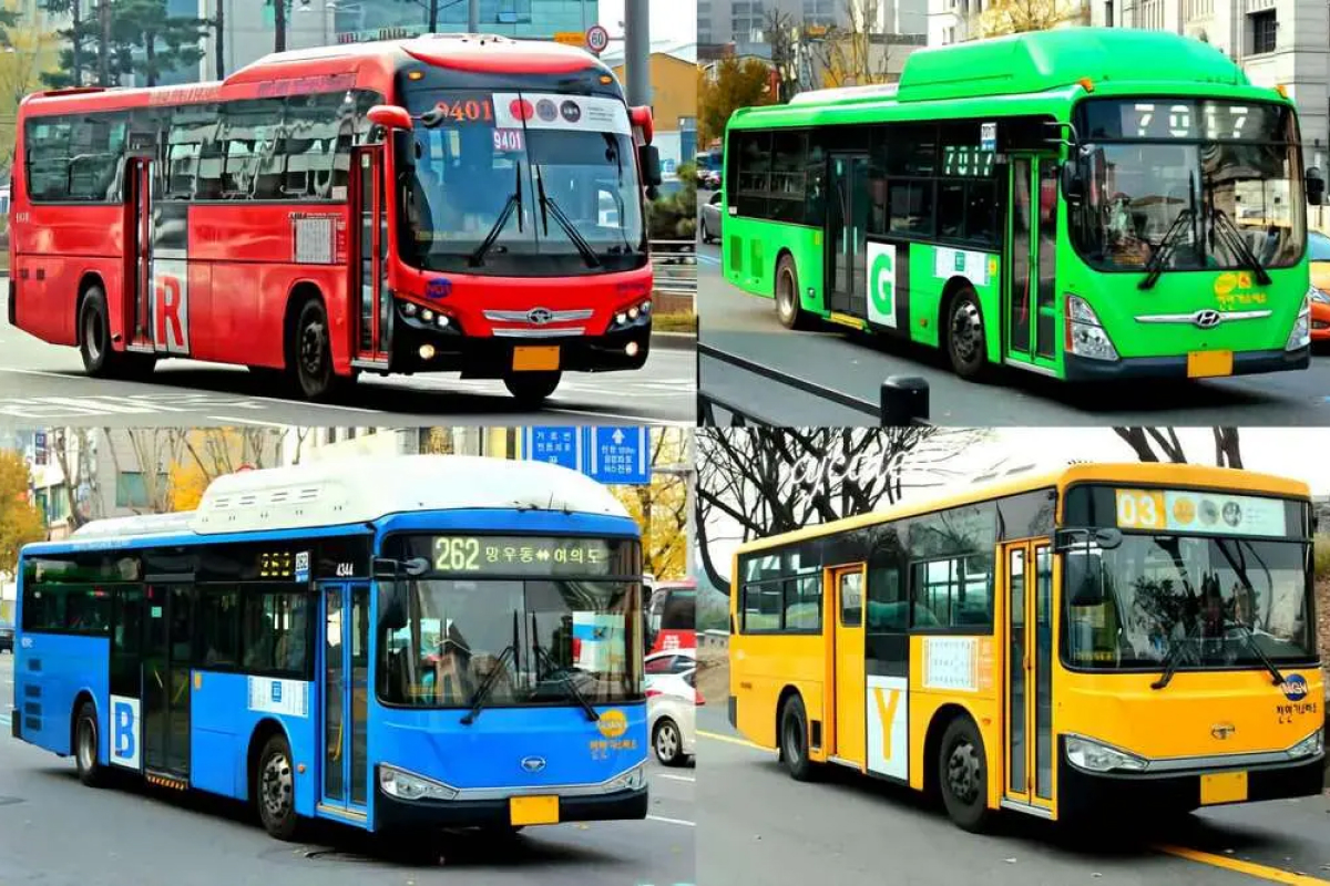 Xe bus phương tiện di chuyển thông dụng ở Hàn Quốc