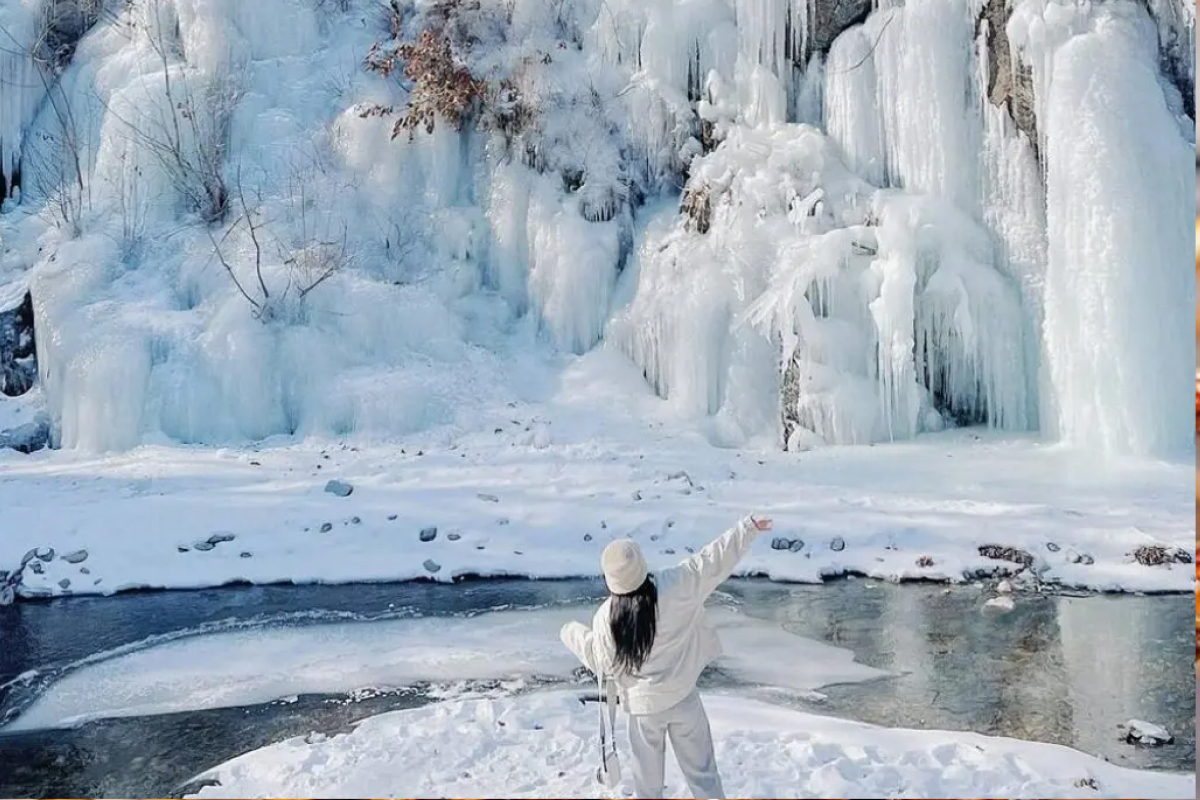 Mùa đông trên Đảo Nami thời điểm đẹp ngắm tuyết và các khối băng khổng lồ