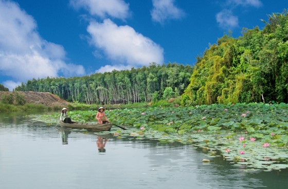 Làng nổi Tân Lập Long An