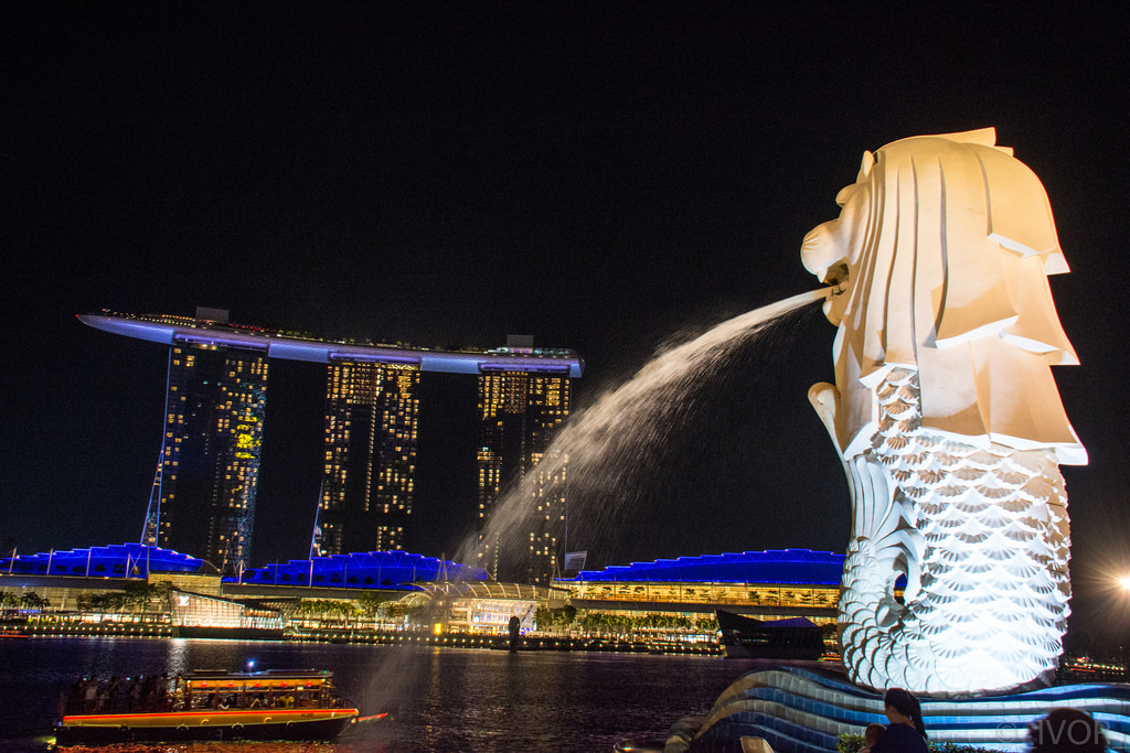 merlion va marina bay sands