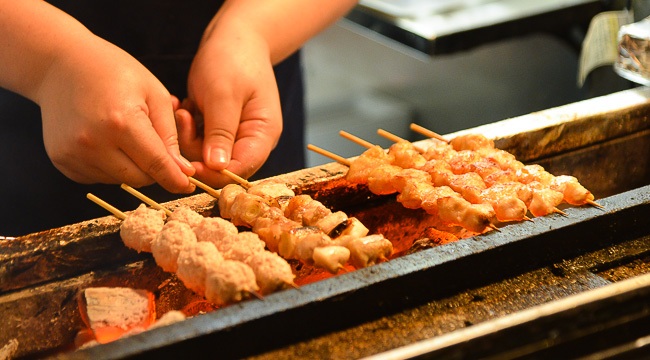 Cận cảnh món Yakitori